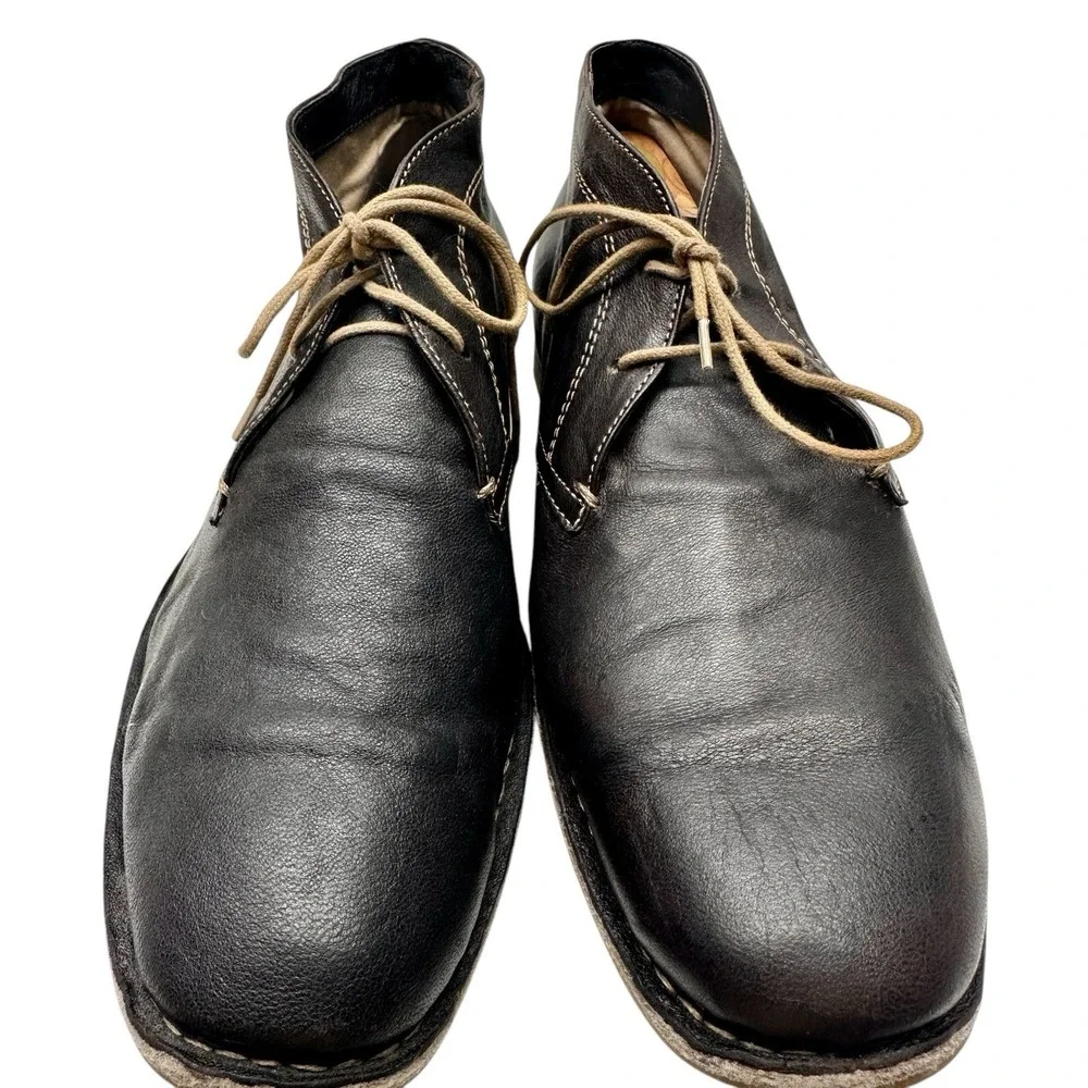 Aldo Brown Leather Ankle Chukka Boots Men's Size 10‎ Preowned